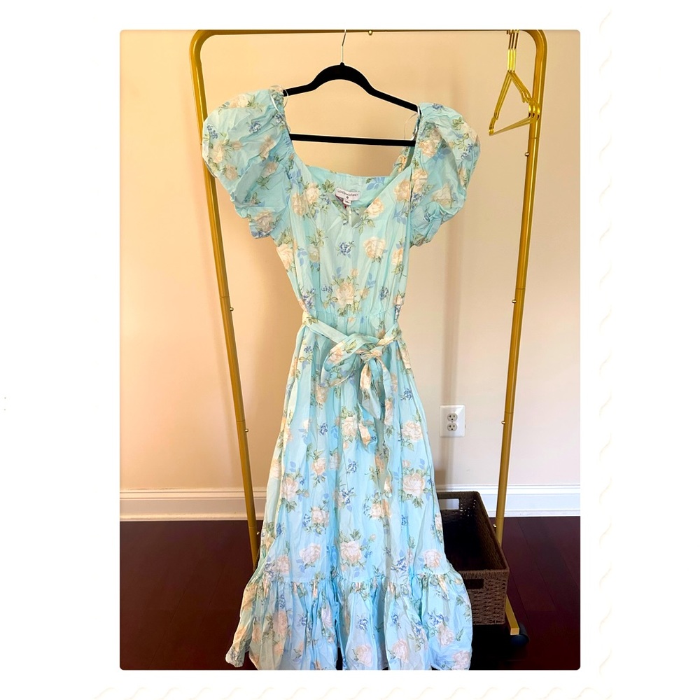 LOVESHACKFANCY x target blue floral dress